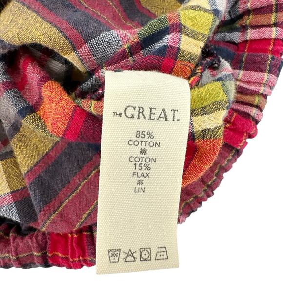 The GREAT. The Journey Pullover in Bluegrass Plaid 1|S - Picture 8 of 12